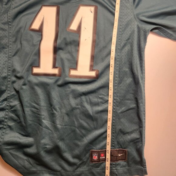 2024 Superbowl Champions Philadelphia EAGLES Carson Wentz No. 11 NFL Jersey L - Picture 15 of 15